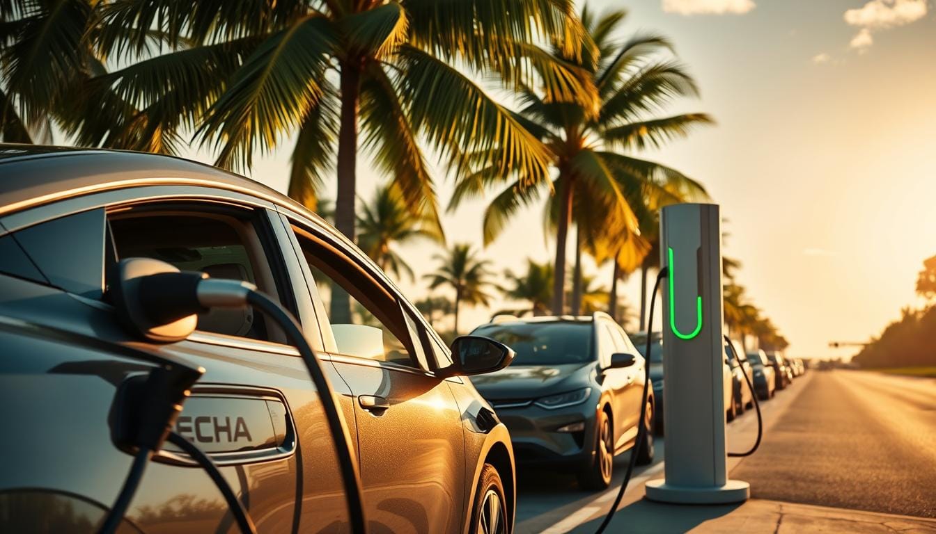 Is there a service for emergency EV charging in Florida if my car runs out of po