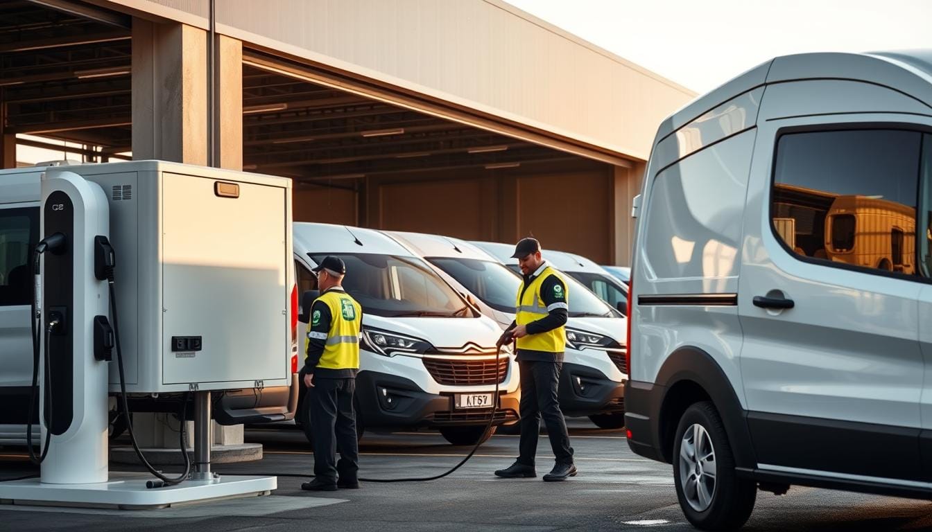 Electric vehicle fleet with mobile charging units providing emergency power