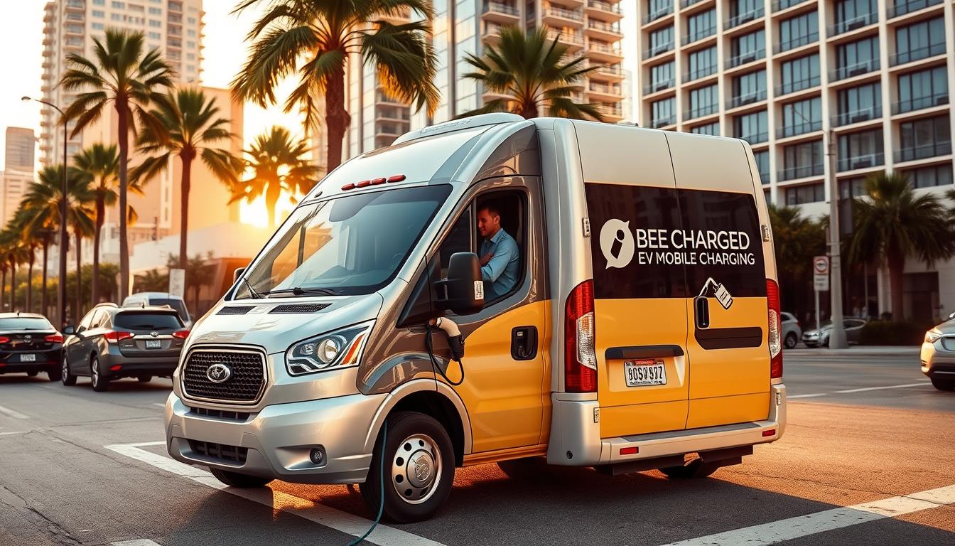 Are mobile EV charging services available in Tampa for drivers who run low on ba