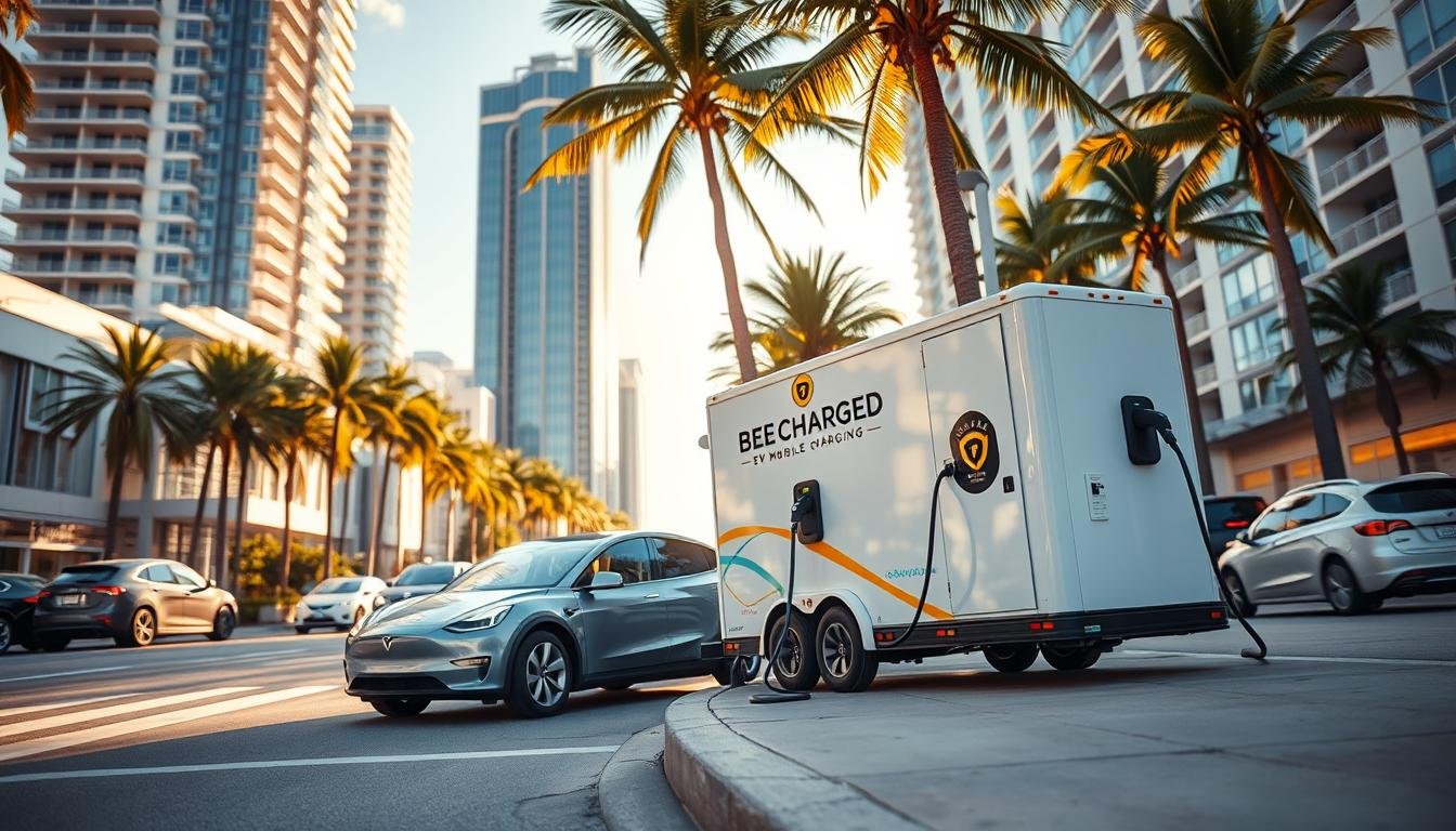 Are there mobile EV charging services in Fort Lauderdale for on-demand charging?
