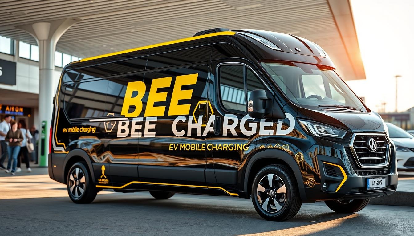 Do Miami airports or malls have partnerships with mobile EV charging services fo