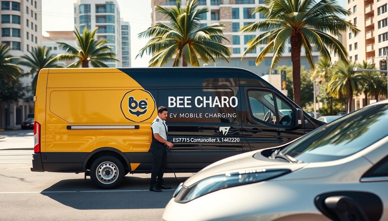 Is mobile EV charging available across Broward County for drivers with a dead ba