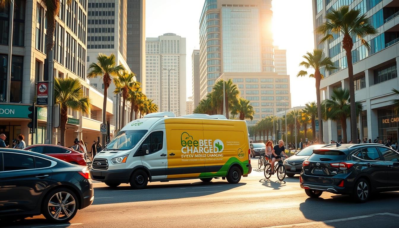 Is mobile EV charging available in Orlando for tourists and locals who need a ch