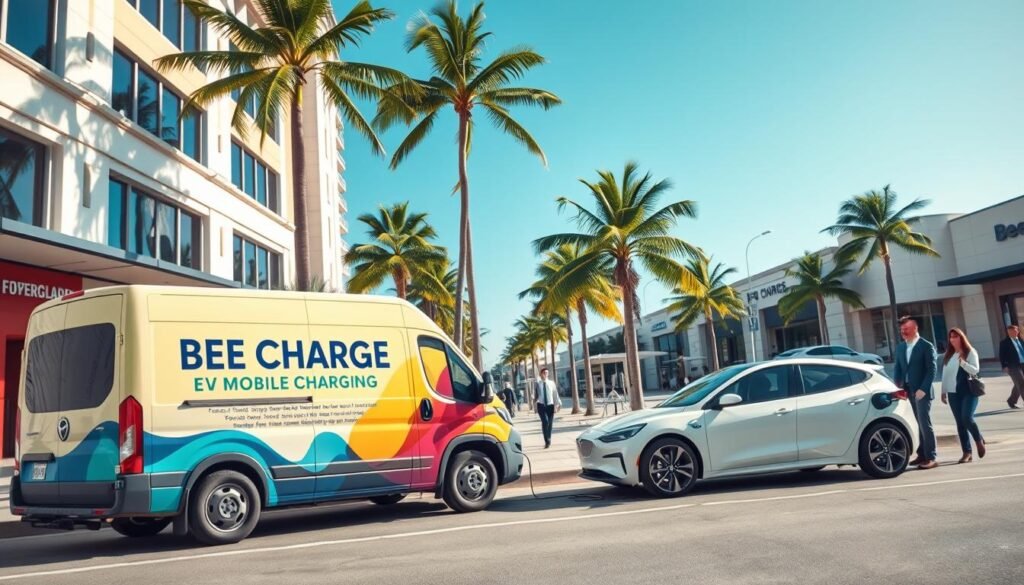 Is there mobile EV charging service near me in Fort Lauderdale without a home ch
