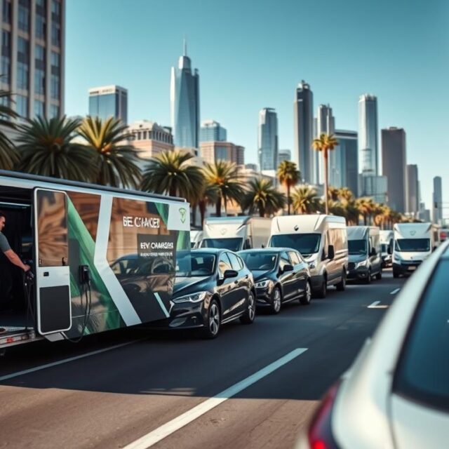 Mobile EV Fleet Charging in Los Angeles: Charging-as-a-Service for Company Fleet