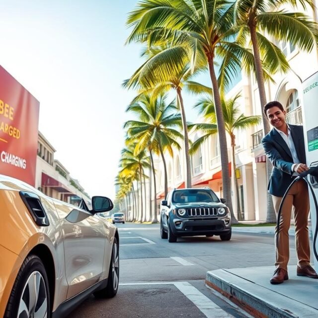 What is the cost of EV mobile charging membership in Miami?