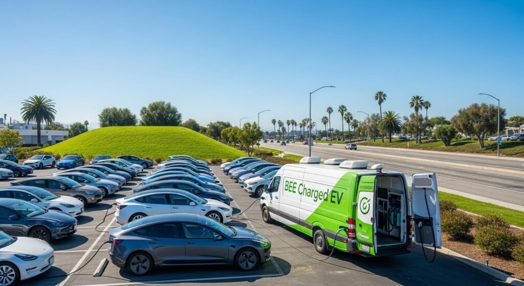 Is On-Site EV Fleet Charging Available On-Demand in Los Angeles for Companies