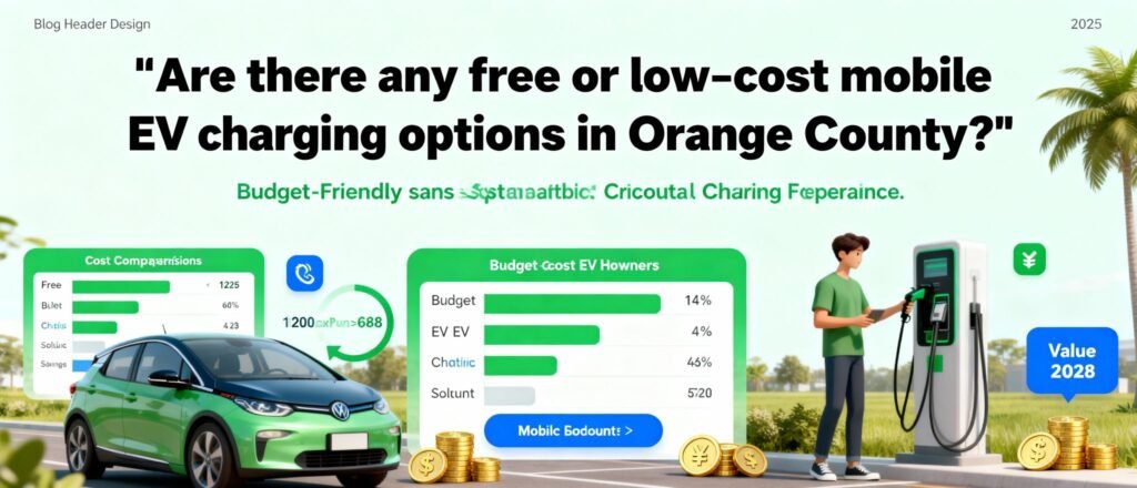 Are There Any Free or Low-Cost Mobile EV Charging Options in Orange County`