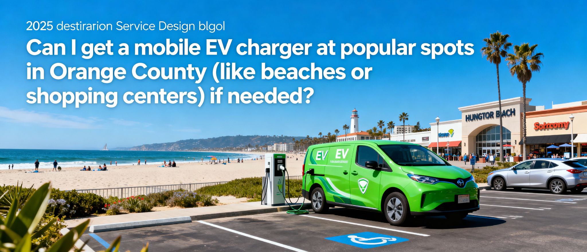 Can I Get a Mobile EV Charger at Popular Spots in Orange County (Like Beaches or Shopping Centers) If Needed
