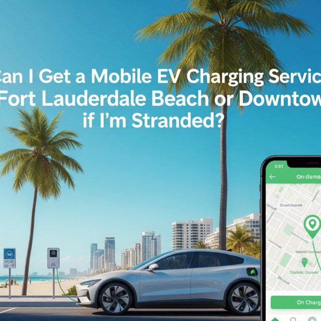 Can I Get a Mobile EV Charging Service at Fort Lauderdale Beach or Downtown if I'm Stranded