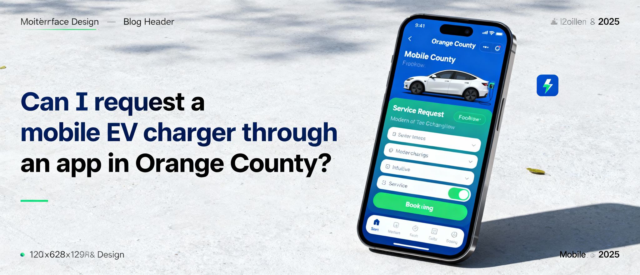 Can I Request a Mobile EV Charger Through an App in Orange County