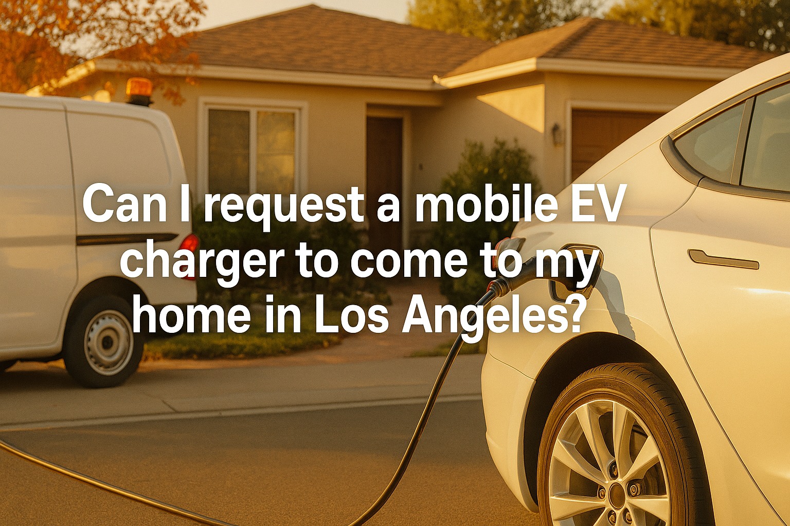 Can I Request a Mobile EV Charger to Come to My Home in Los Angeles
