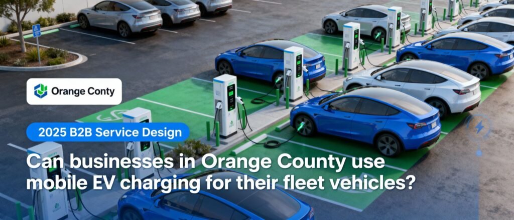 Can Businesses in Orange County Use Mobile EV Charging for Their Fleet Vehicles