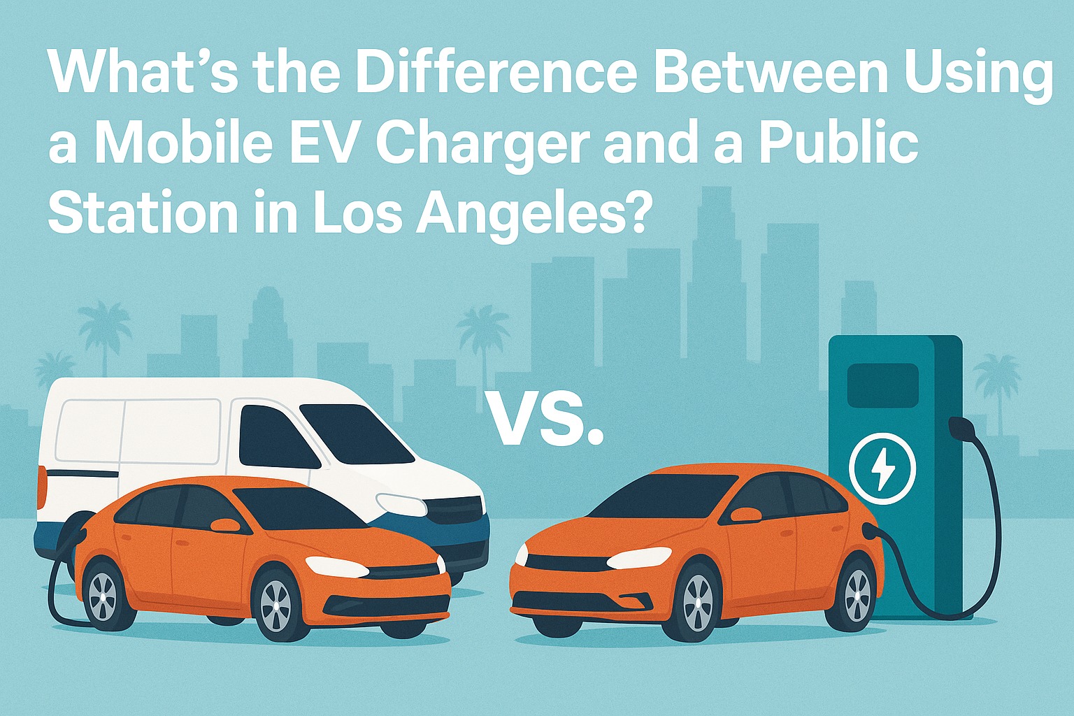 What’s the Difference Between Using a Mobile EV Charger and a Public Station in Los Angeles