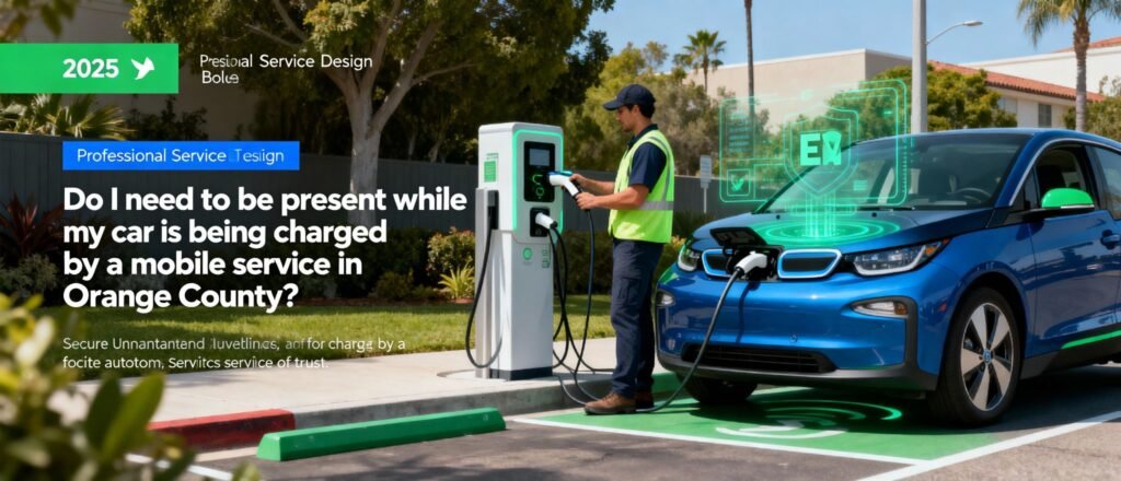 Do I Need to Be Present While My Car Is Being Charged by a Mobile Service in Orange County