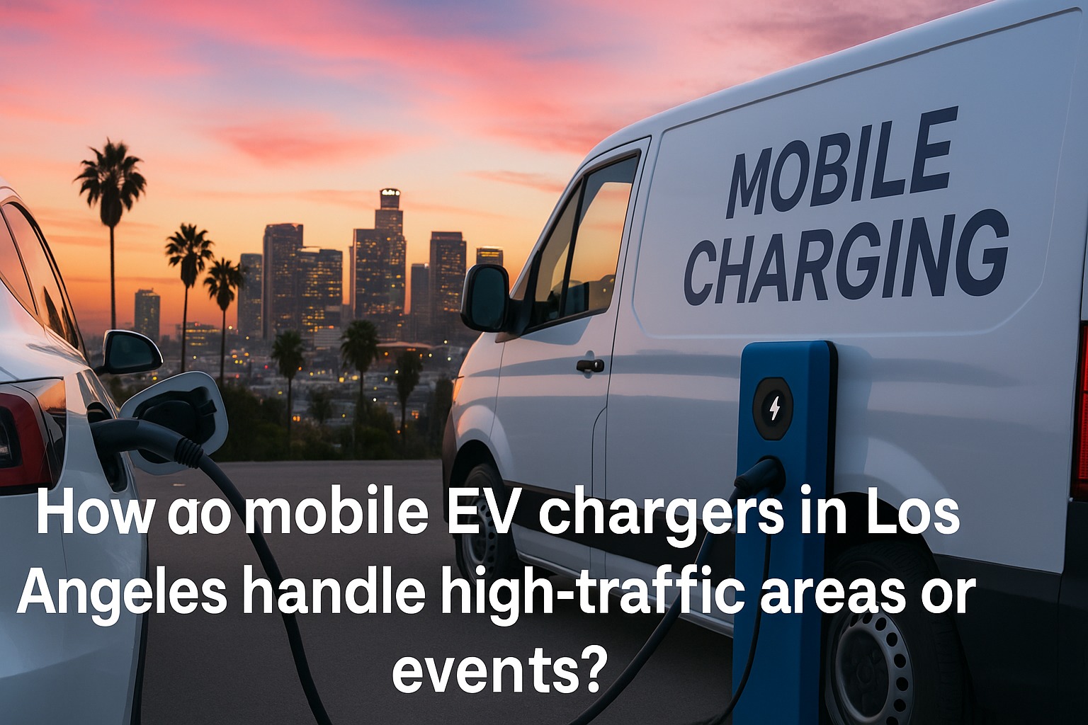 How Do Mobile EV Chargers in Los Angeles Handle High-Traffic Areas or Events