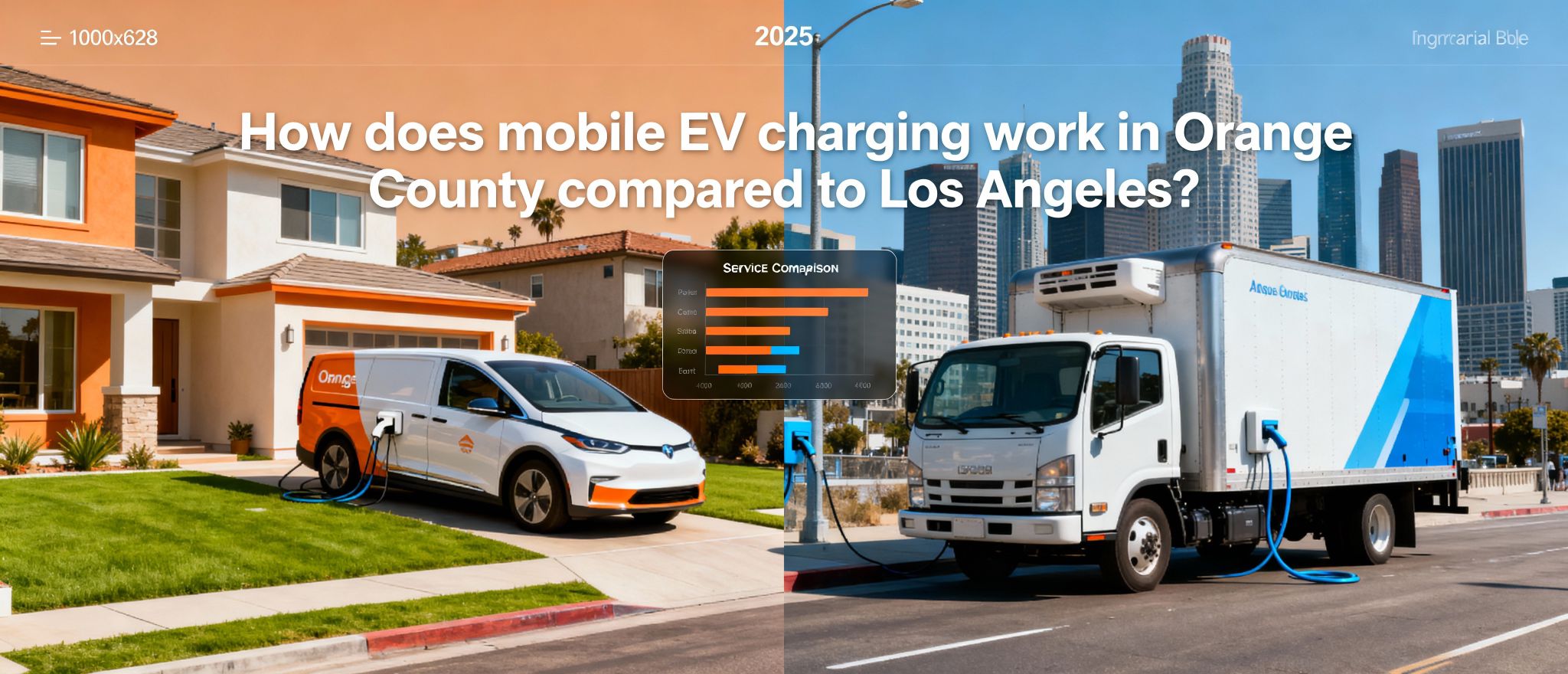 How Does Mobile EV Charging Work in Orange County Compared to Los Angeles