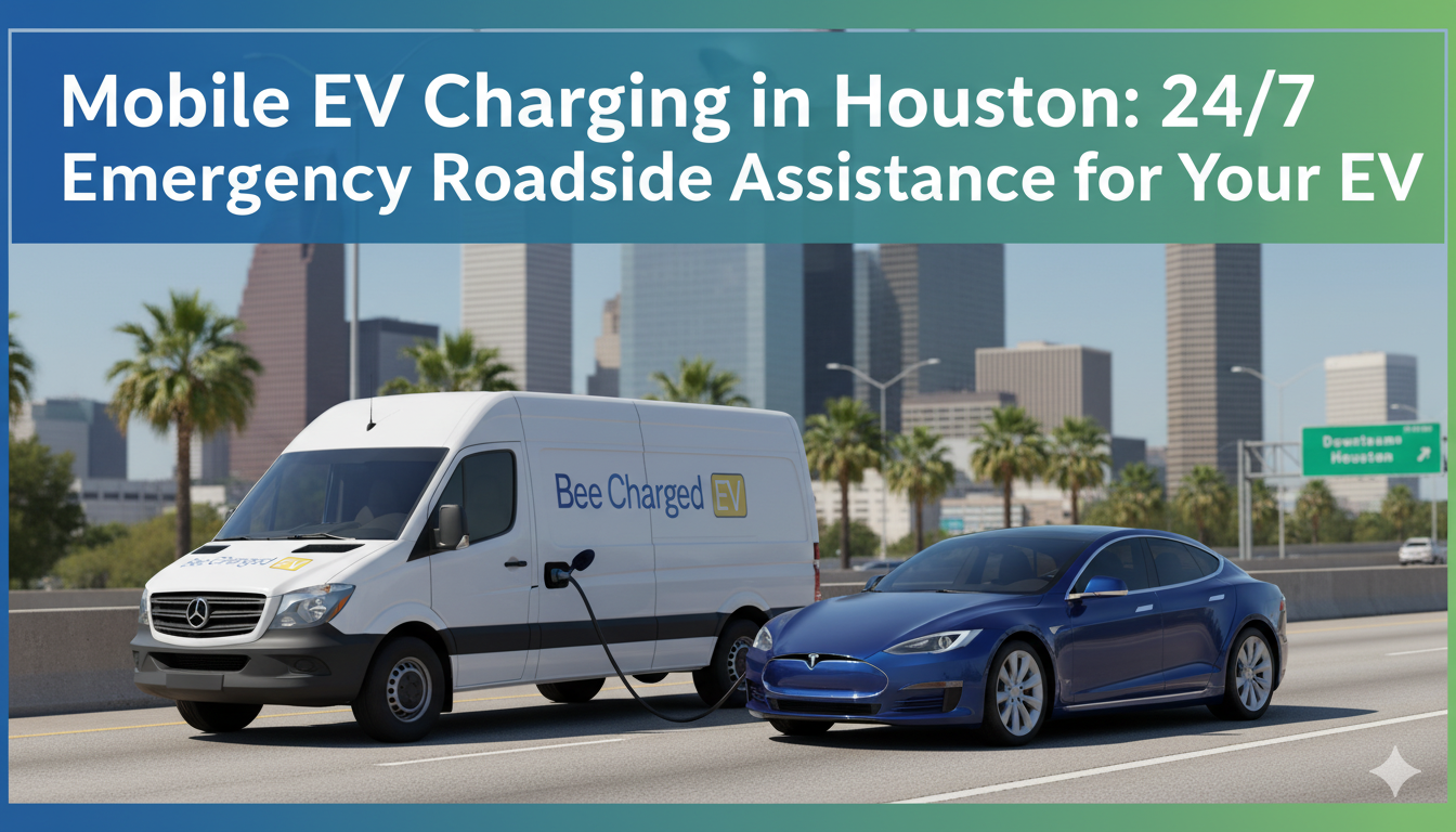 Mobile EV Charging in Houston: 24/7 Emergency Roadside Assistance for Your EV