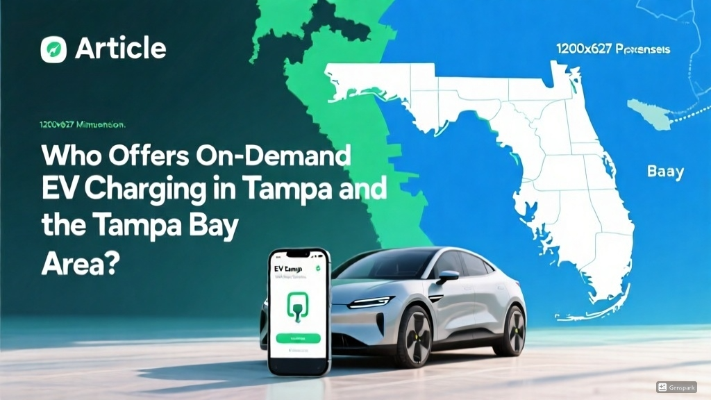 Who Offers On-Demand EV Charging in Tampa and the Tampa Bay Area