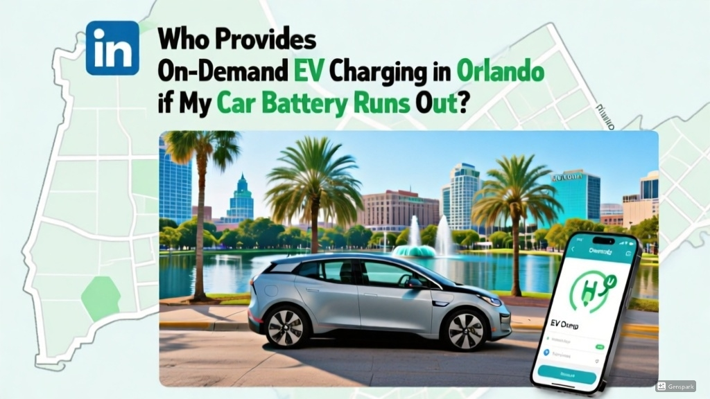 Who Provides On-Demand EV Charging in Orlando if My Car Battery Runs Out