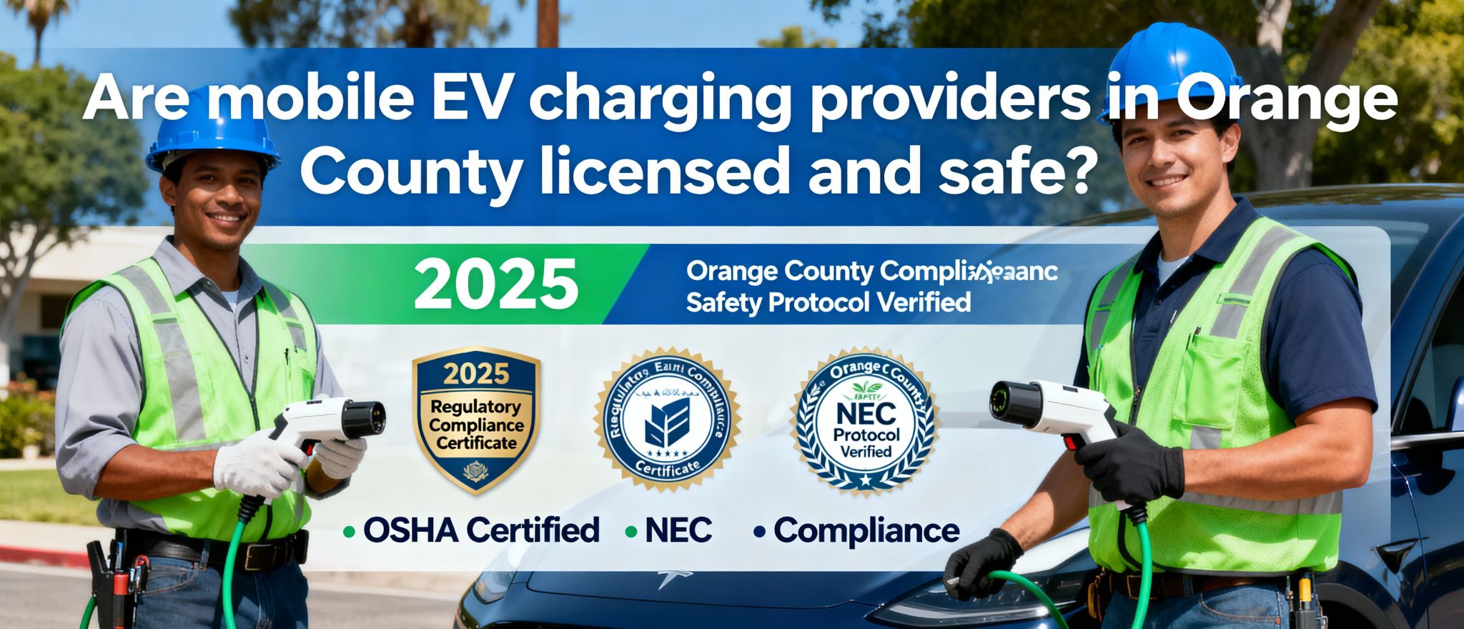 Are Mobile EV Charging Providers in Orange County Licensed and Safe