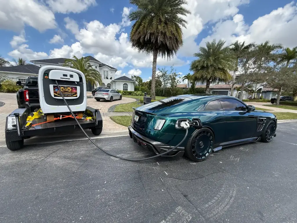 Mobile ev charging service