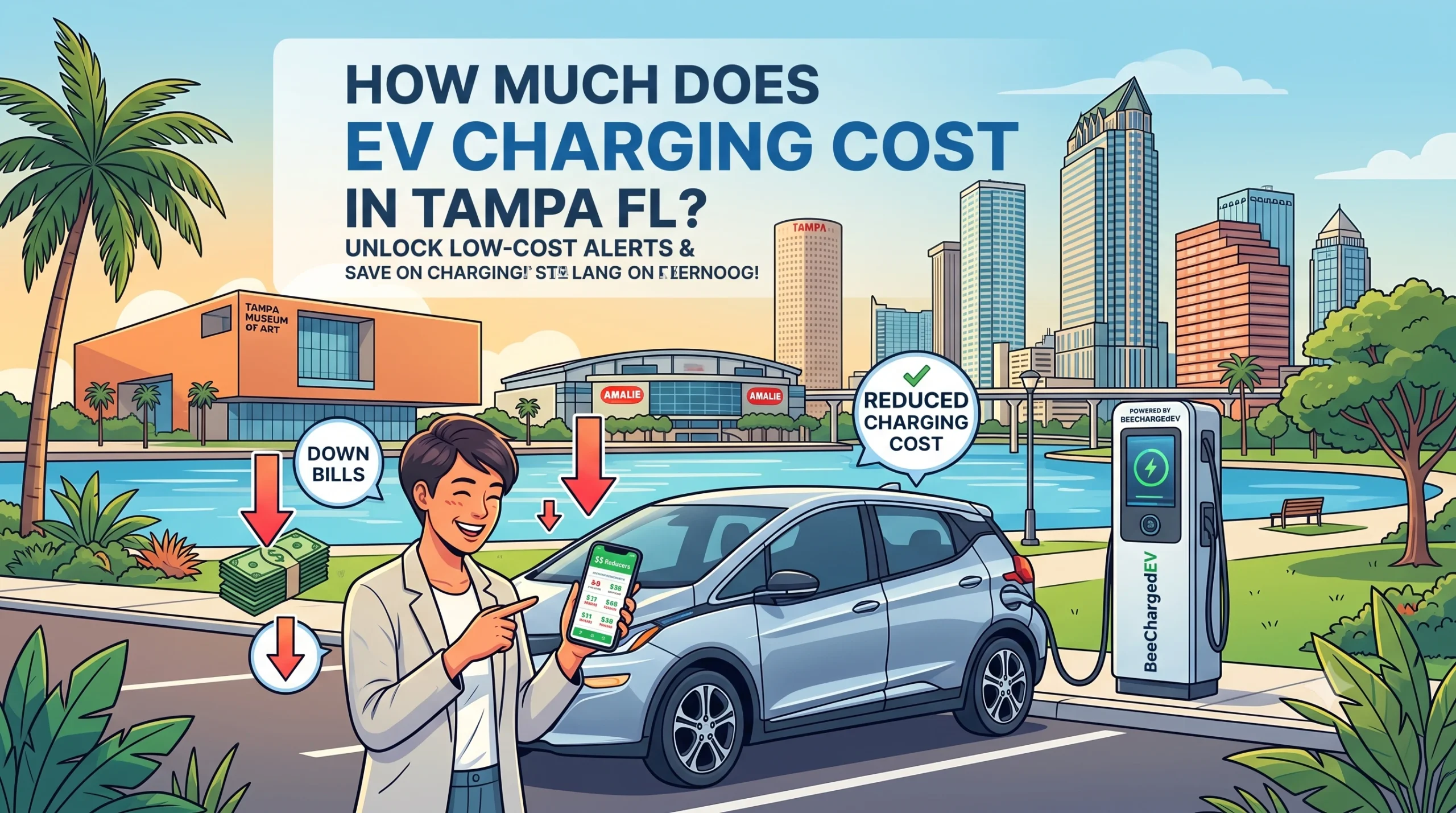 The cost of EV charging in Tampa FL