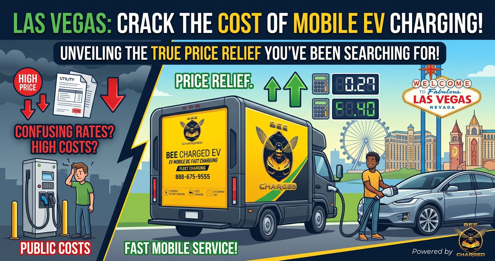 The cost of mobile EV charging in Las Vegas, Nevada